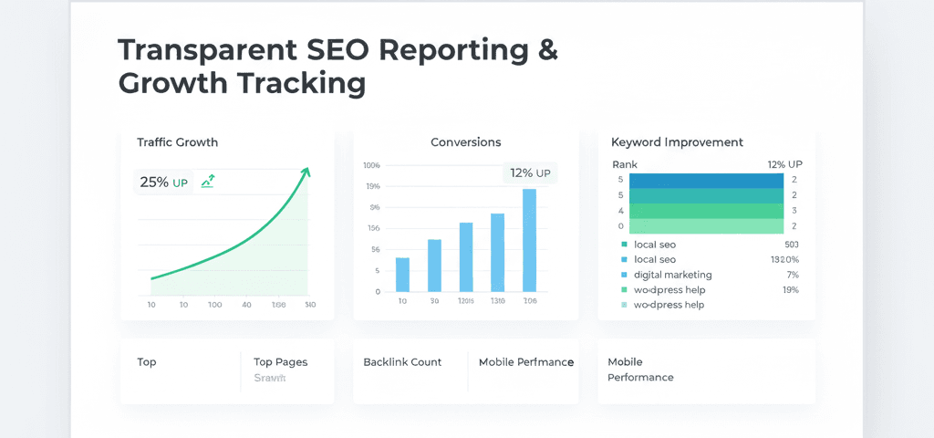 Dashboard showing Jabran Digital Agency’s SEO reporting and performance metrics.
